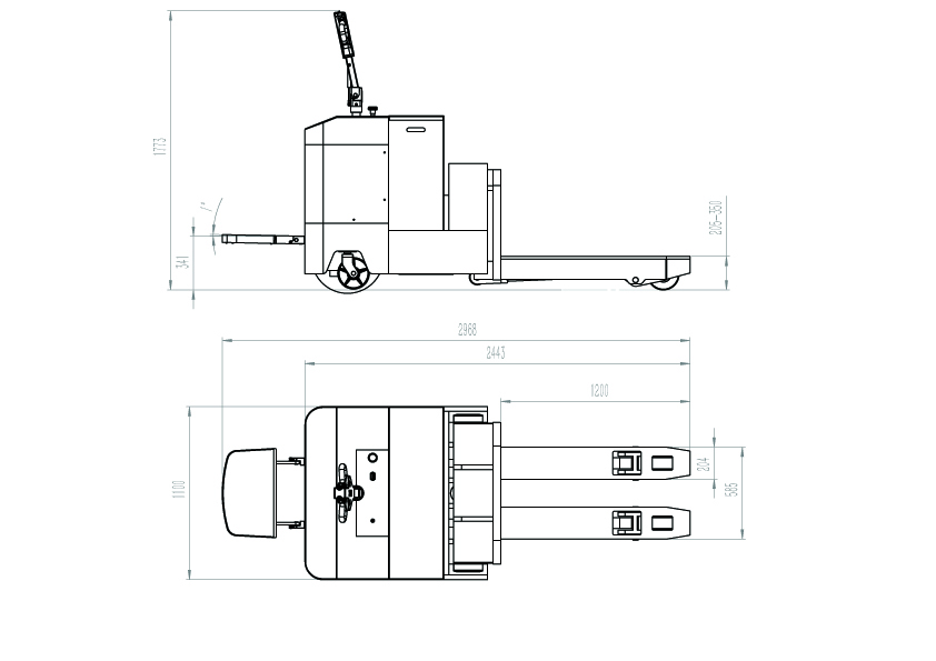 CBD80重型電動搬運車圖 